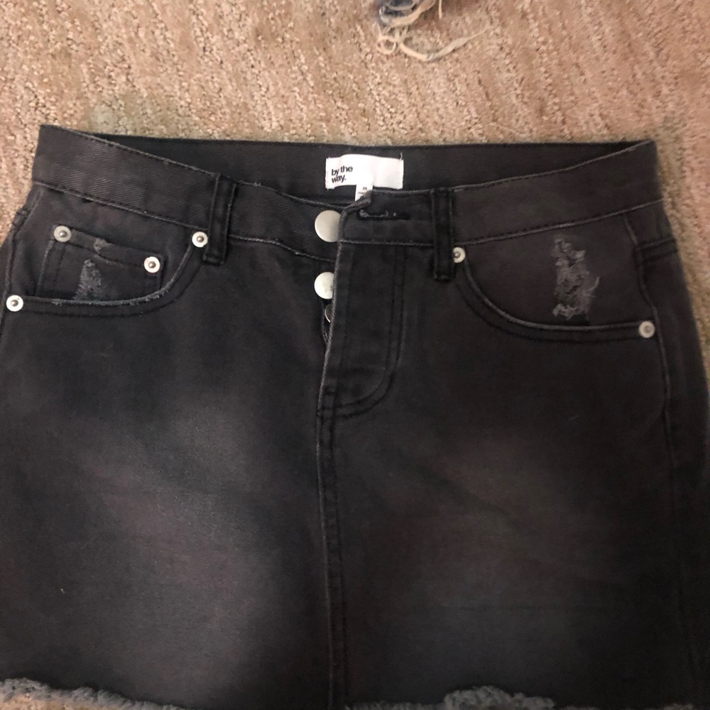 Black by the ways Jean skirt